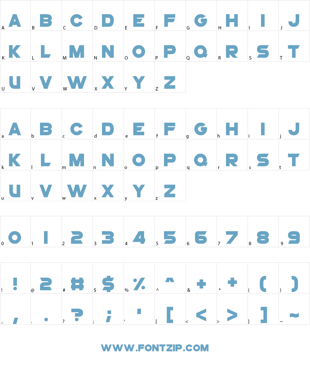 Superstar X Font Character